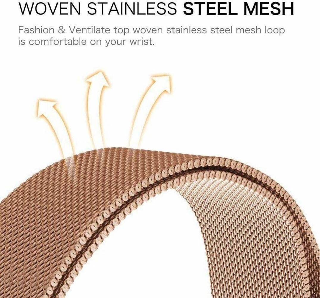 Strap-it Strap-it Xiaomi Amazfit GTR Milanese Strap (Rose Gold) Strap-it Strap-it Xiaomi Amazfit GTR Milanese Strap (Rose Gold)