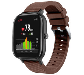 Strap-it Xiaomi Amazfit GTS Silicone Strap (Brown)