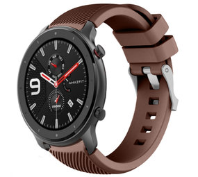 Strap-it Xiaomi Amazfit GTR Silicone Strap (Brown)