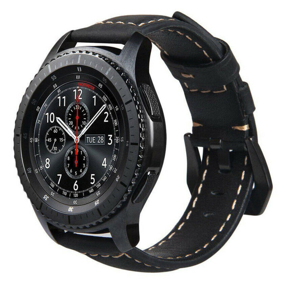 Strap-it Strap-it Samsung Gear S3 Leather Strap (Black) Strap-it Strap-it Samsung Gear S3 Leather Strap (Black)