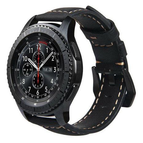 Strap-it Strap-it Samsung Gear S3 Leather Strap (Black) Strap-it Strap-it Samsung Gear S3 Leather Strap (Black)