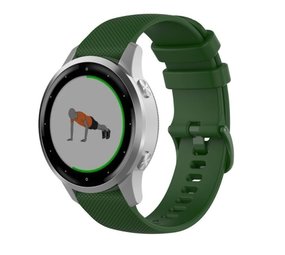 Strap-it Garmin Vivoactive 4s Silicone Strap 40mm Army Green