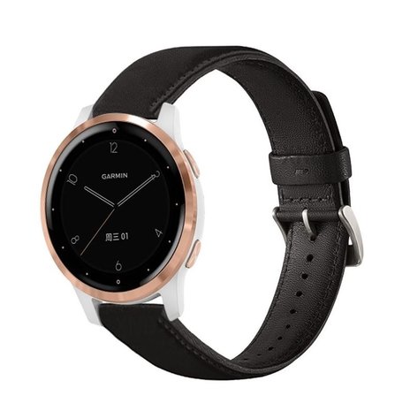 Strap-it Strap-it Garmin Vivoactive 4s Leather Strap 40mm (Black) Strap-it Strap-it Garmin Vivoactive 4s Leather Strap 40mm (Black)