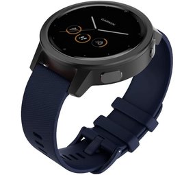 Strap-it Garmin Vivomove 3s Silicone Strap 39mm (Dark Blue)