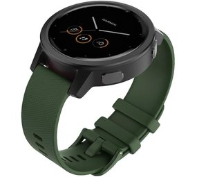 Strap-it Garmin Vivomove 3s Silicone Strap 39mm Army Green