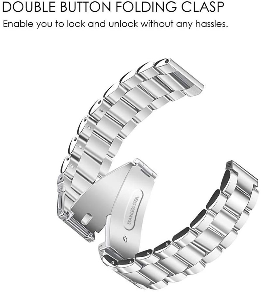 Strap-it Strap-it Garmin Vivomove 3s Link Strap 39mm (Silver) Strap-it Strap-it Garmin Vivomove 3s Link Strap 39mm (Silver)