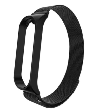 Xiaomi Mi Band 3 4 Milanese Strap Black