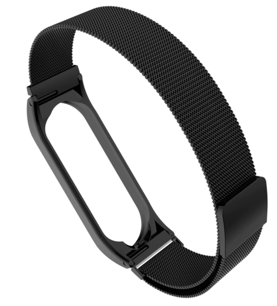 Strap-it Strap-it Xiaomi Mi Band 3/4 Milanese Strap (Black) Strap-it Strap-it Xiaomi Mi Band 3/4 Milanese Strap (Black)