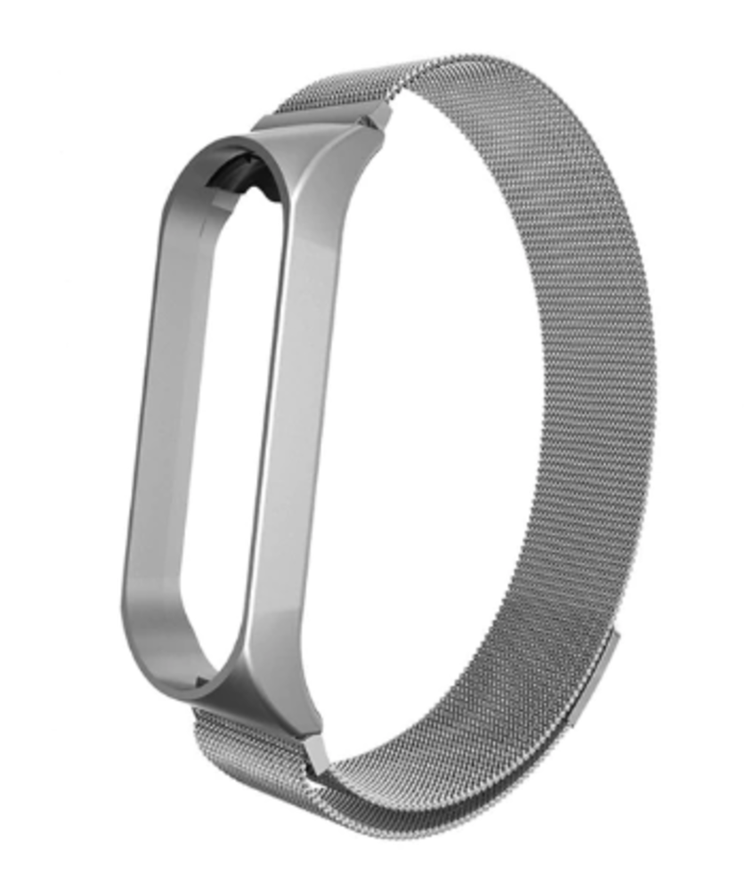 Strap-it Strap-it Xiaomi Mi Band 3/4 Milanese Strap (Silver) Strap-it Strap-it Xiaomi Mi Band 3/4 Milanese Strap (Silver)