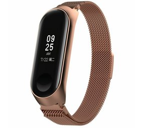 Strap-it Xiaomi Mi Band 3/4 Milanese Strap (Rose Gold) Strap-it Xiaomi Mi Band 3/4 Milanese Strap (Rose Gold)