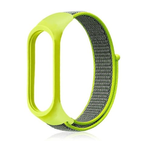 Strap-it Strap-it Xiaomi Mi Band 3/4 Nylon Strap (Yellow Green) Strap-it Strap-it Xiaomi Mi Band 3/4 Nylon Strap (Yellow Green)