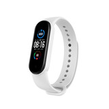 Strap-it Xiaomi Mi Band 5 Silicone Strap (White)