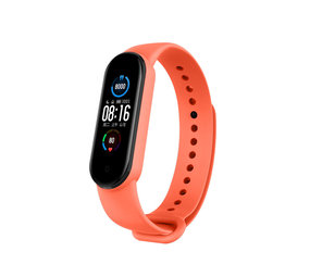 Strap-it Xiaomi Mi Band 5 Silicone Strap (Orange)