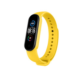 Strap-it Xiaomi Mi Band 5 Silicone Strap (Yellow)