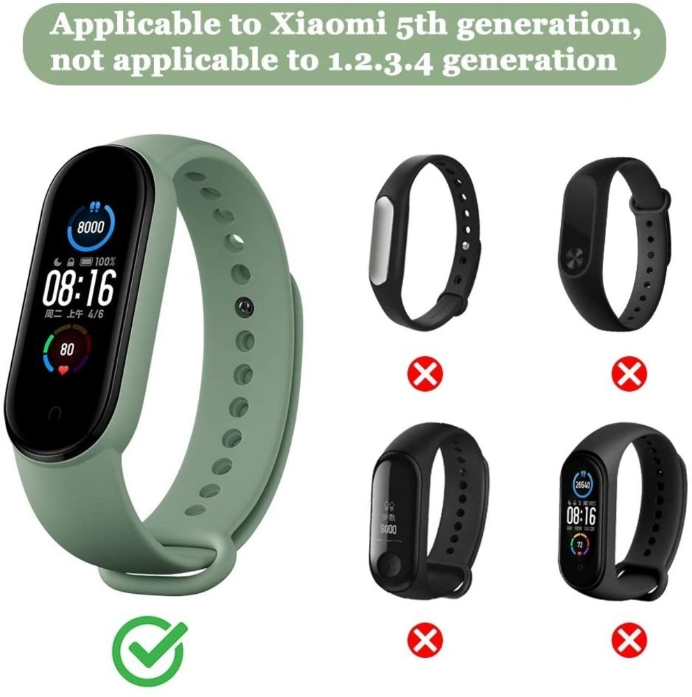 Strap-it Strap-it Xiaomi Mi Band 5 Milanese Strap (Black) Strap-it Strap-it Xiaomi Mi Band 5 Milanese Strap (Black)