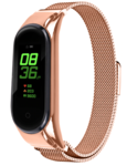Strap-it Strap-it Xiaomi Mi Band 5 Milanese Strap (Rose Gold)