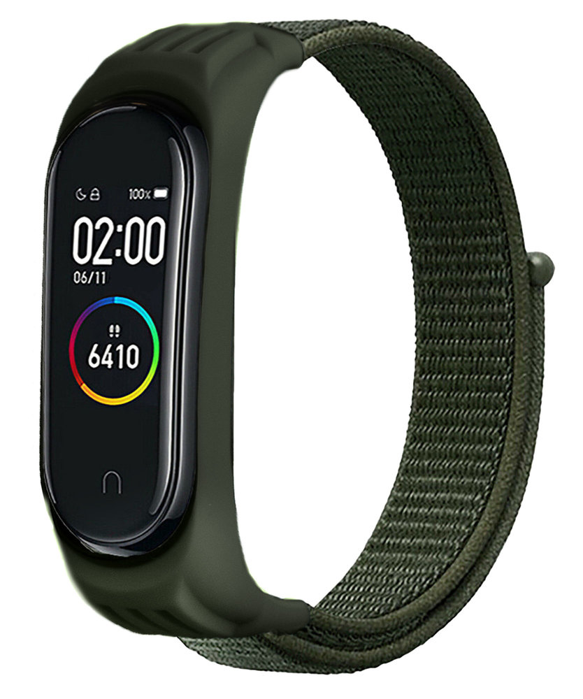 Strap-it Strap-it Xiaomi Mi Band 5 Nylon Strap (Army Green) Strap-it Strap-it Xiaomi Mi Band 5 Nylon Strap (Army Green)
