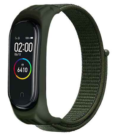 Strap-it Strap-it Xiaomi Mi Band 5 Nylon Strap (Army Green) Strap-it Strap-it Xiaomi Mi Band 5 Nylon Strap (Army Green)