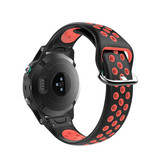 Strap-it Garmin Fenix 5 (Plus)/6 (Pro) Sport Strap (Black/Red) Strap-it Garmin Fenix 5 (Plus)/6 (Pro) Sport Strap (Black/Red)