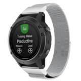 Strap-it Garmin Fenix 5 (Plus)/6 (Pro) Milanese Strap (Silver) Strap-it Garmin Fenix 5 (Plus)/6 (Pro) Milanese Strap (Silver)
