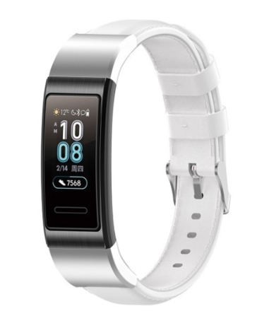 Strap-it Strap-it Huawei Band 3/4 Pro Leather Strap (White) Strap-it Strap-it Huawei Band 3/4 Pro Leather Strap (White)