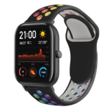 Strap-it Xiaomi Amazfit GTS Sport Strap (Black/Rainbow)