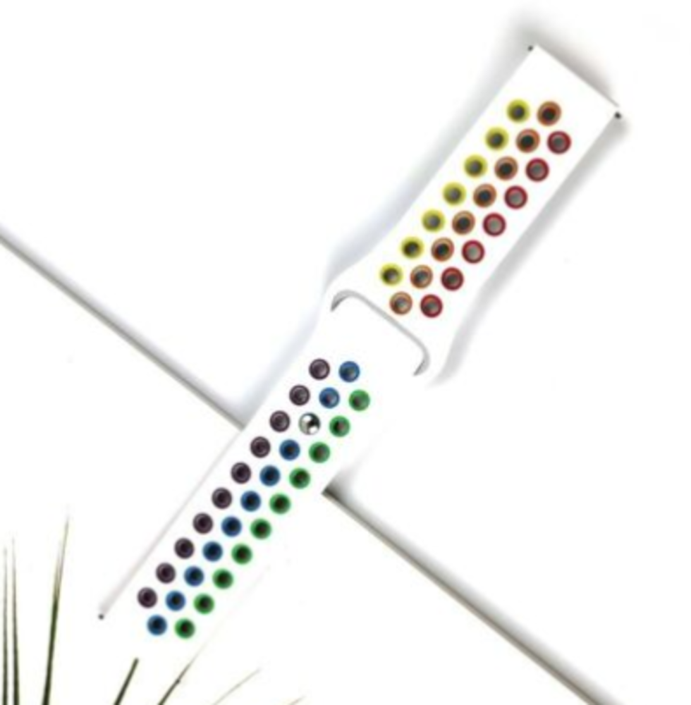 Strap-it Strap-it Xiaomi Amazfit GTS Sport Strap (White/Rainbow) Strap-it Strap-it Xiaomi Amazfit GTS Sport Strap (White/Rainbow)