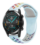 Strap-it Strap-it Huawei Watch GT 2 Sport Strap (Light Blue/Rainbow)