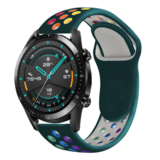 Strap-it Huawei Watch GT 2 Sport Strap (Pine Green/Rainbow)