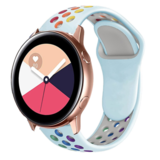 Strap-it Samsung Galaxy Watch Active Sport Strap (Light Blue/Rainbow) Strap-it Samsung Galaxy Watch Active Sport Strap (Light Blue/Rainbow)