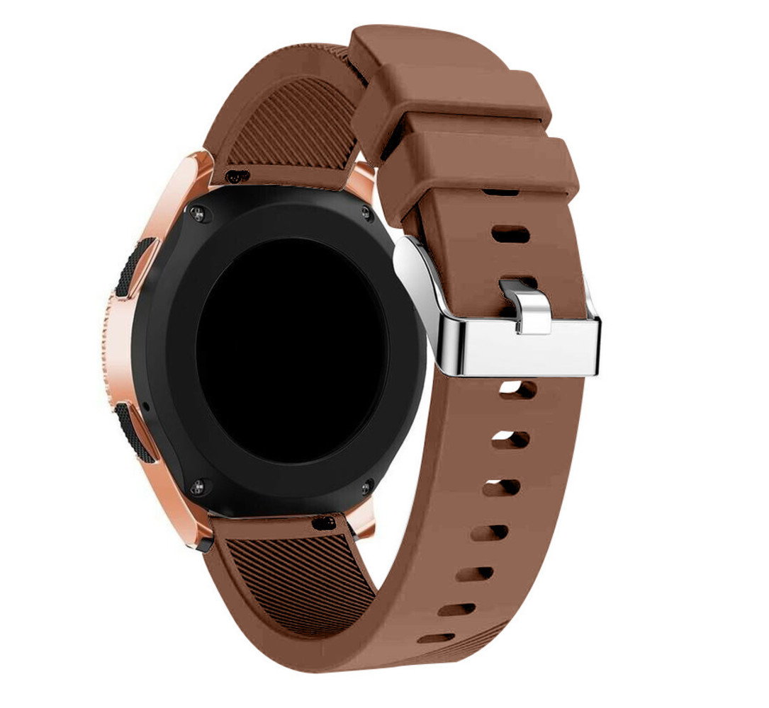 Strap-it Strap-it Samsung Galaxy Watch 42mm Silicone Strap (Brown) Strap-it Strap-it Samsung Galaxy Watch 42mm Silicone Strap (Brown)