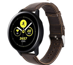Strap-it Samsung Galaxy Watch Active Leather Strap (Dark Brown) Strap-it Samsung Galaxy Watch Active Leather Strap (Dark Brown)