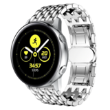 Strap-it Samsung Galaxy Watch Active Steel Strap Dragon (Silver) Strap-it Samsung Galaxy Watch Active Steel Strap Dragon (Silver)