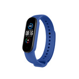 Strap-it Xiaomi Mi Band 5 Silicone Strap (Blue)