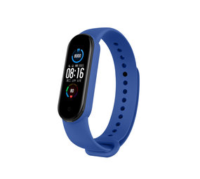 Strap-it Xiaomi Mi Band 5 Silicone Strap (Blue)
