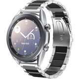 Strap-it Samsung Galaxy Watch 3 41mm Steel Strap (Silver/Black) Strap-it Samsung Galaxy Watch 3 41mm Steel Strap (Silver/Black)