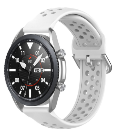 Strap-it Strap-it Samsung Galaxy Watch 3 45mm Breathable Strap (White) Strap-it Strap-it Samsung Galaxy Watch 3 45mm Breathable Strap (White)