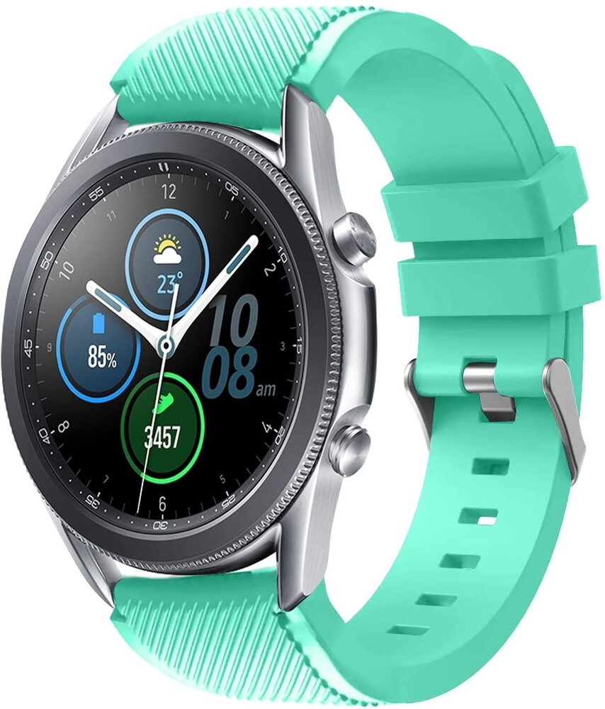 Strap-it Strap-it Samsung Galaxy Watch 3 45mm Silicone Strap (Aqua) Strap-it Strap-it Samsung Galaxy Watch 3 45mm Silicone Strap (Aqua)