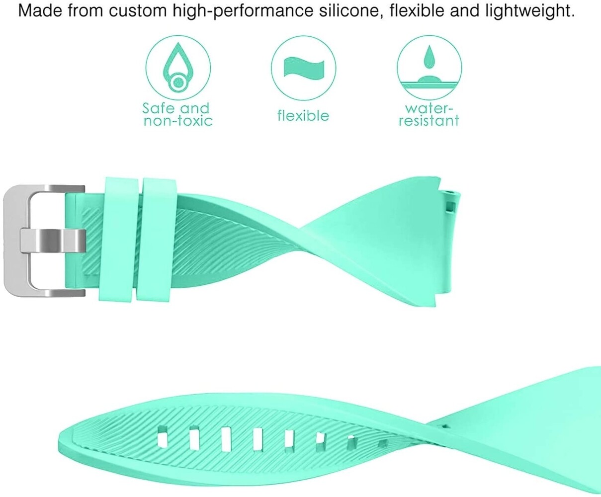 Strap-it Strap-it Samsung Galaxy Watch 3 45mm Silicone Strap (Aqua) Strap-it Strap-it Samsung Galaxy Watch 3 45mm Silicone Strap (Aqua)