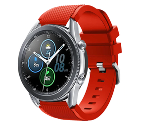 Strap-it Samsung Galaxy Watch 3 45mm Silicone Strap (Red)
