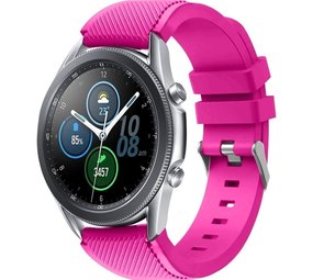 Strap-it Samsung Galaxy Watch 3 45mm Silicone Strap (Bright Pink)