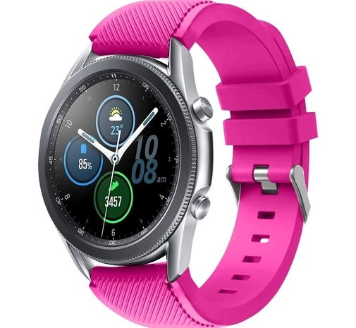 Strap-it Strap-it Samsung Galaxy Watch 3 45mm Silicone Strap (Bright Pink) Strap-it Strap-it Samsung Galaxy Watch 3 45mm Silicone Strap (Bright Pink)