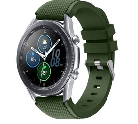 Strap-it Samsung Galaxy Watch 3 45mm Silicone Strap (Army Green)