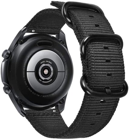 Strap-it Strap-it Samsung Galaxy Watch 3 45mm Nylon Strap with Buckle (Black) Strap-it Strap-it Samsung Galaxy Watch 3 45mm Nylon Strap with Buckle (Black)