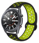 Strap-it Strap-it Samsung Galaxy Watch 3 45mm Sport Strap (Black/Yellow)