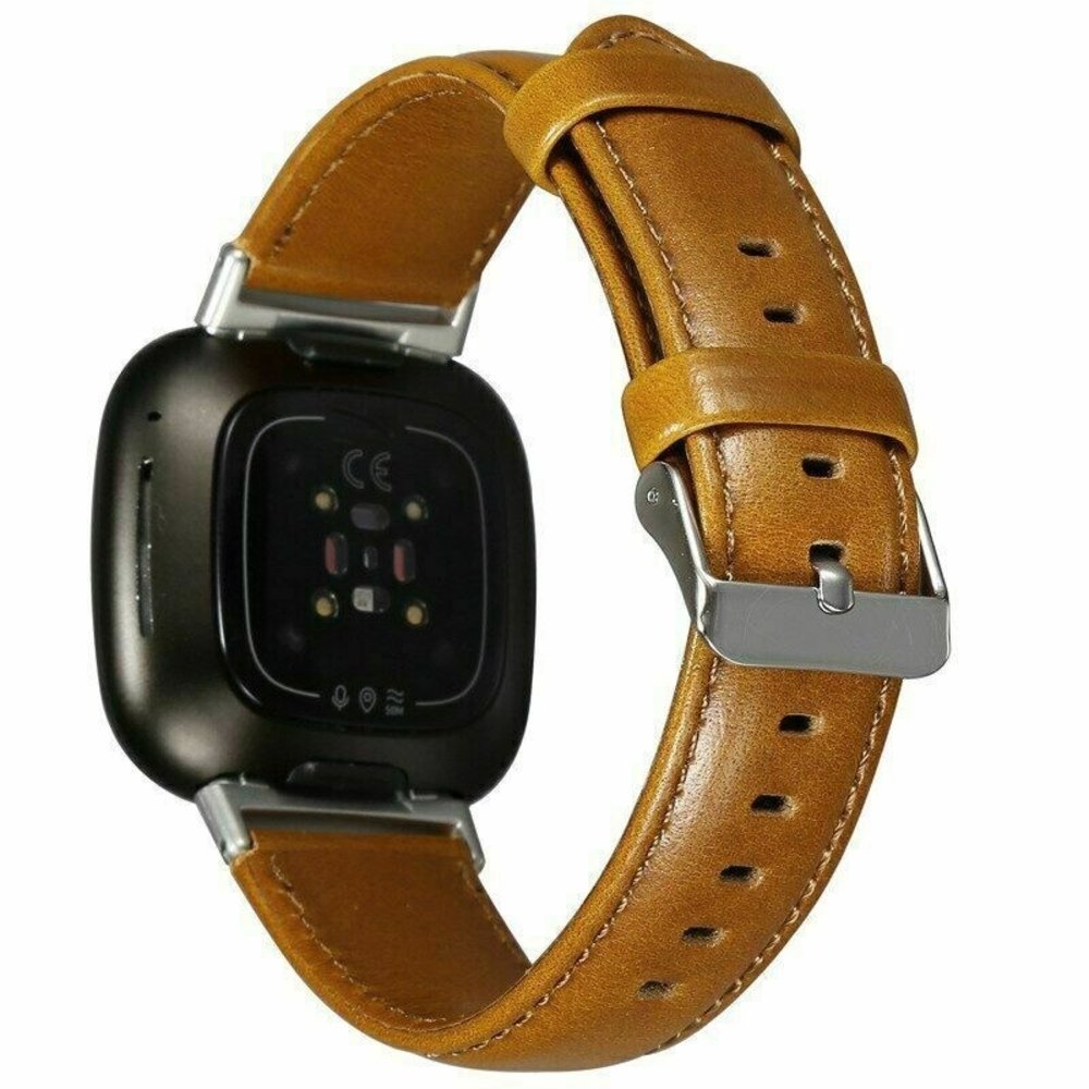 Strap-it Strap-it Fitbit Versa 3 Leather Strap (Brown) Strap-it Strap-it Fitbit Versa 3 Leather Strap (Brown)