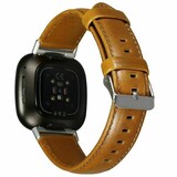 Strap-it Fitbit Sense Leather Strap (Brown) Strap-it Fitbit Sense Leather Strap (Brown)