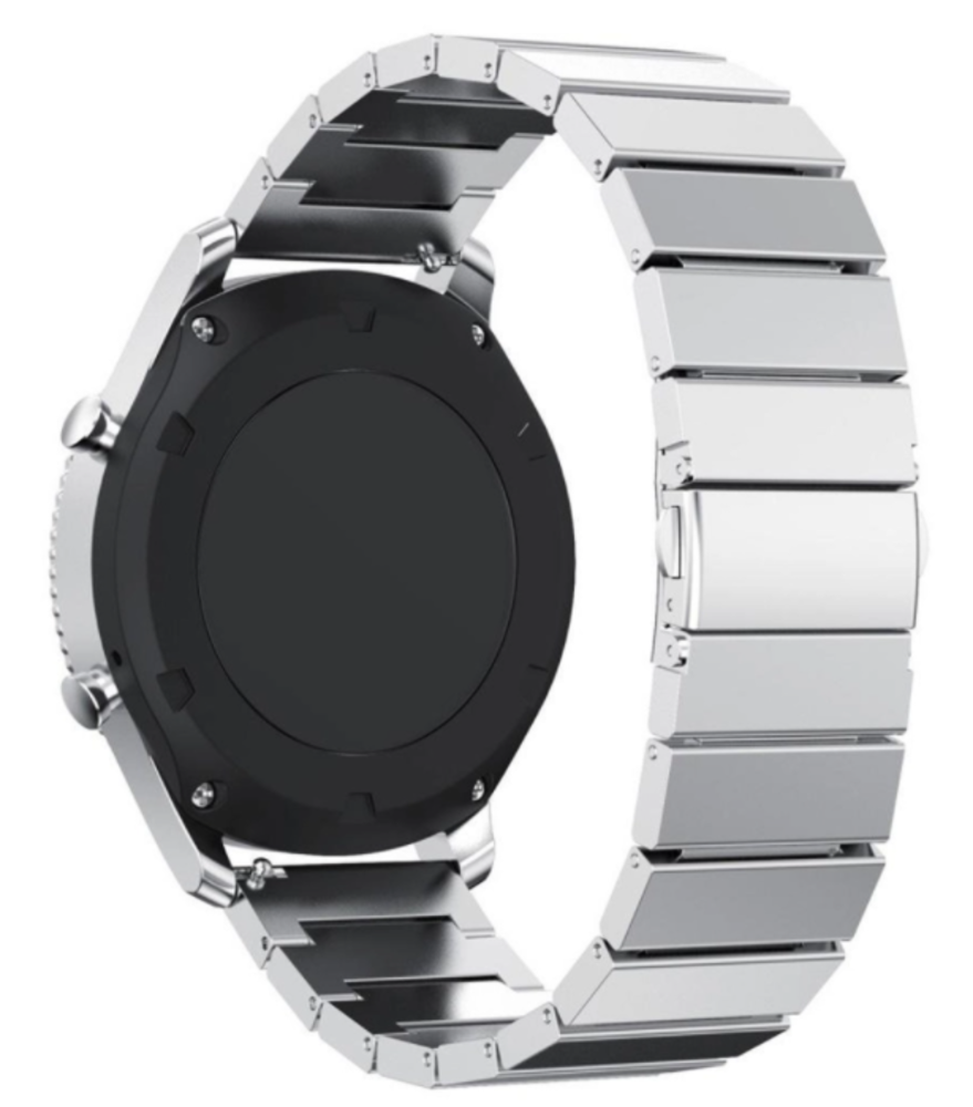 Strap-it Strap-it Samsung Galaxy Watch 3 45mm Metal Strap (Silver) Strap-it Strap-it Samsung Galaxy Watch 3 45mm Metal Strap (Silver)