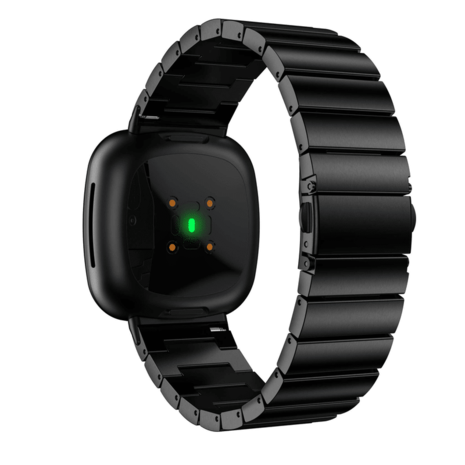 Strap-it Strap-it Fitbit Sense Metal Strap (Black) Strap-it Strap-it Fitbit Sense Metal Strap (Black)