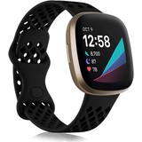 Strap-it Fitbit Versa 3 Breathable Strap (Black) Strap-it Fitbit Versa 3 Breathable Strap (Black)